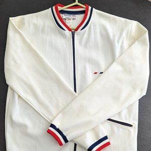 Vintage IZOD by Odlo Norway Tennis / Track Jacket Size Medium White